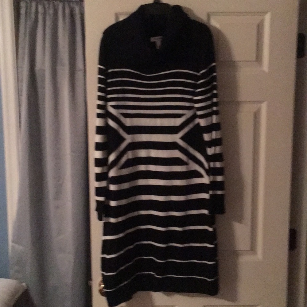 Cowl Neck Sweater Dress